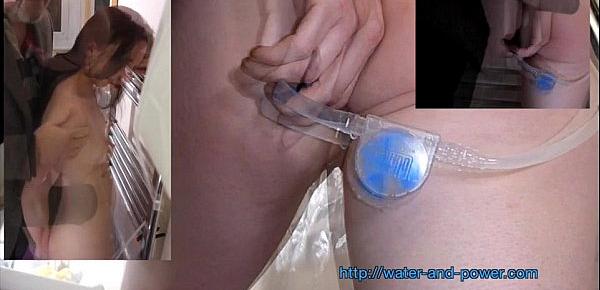  Cleaning and Inflating The Brat with a Huge Enema